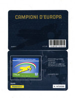 ITALIA   Tessera Filat. - ITALIA  CAMPIONE D'EUROPA  2020 - Tiratura 6500 Pz.  Del  6.08.2021 - Philatelistische Karten