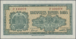 Bulgaria / Bulgarien: Set With 4 Banknotes, Comprising For The Kingdom Of Bulgaria 1000 Leva 1945 (P - Bulgaria