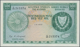 Cyprus / Zypern: Central Bank Of Cyprus 500 Mil 1st June 1972, P.42a, Almost Perfect Condition With - Cyprus