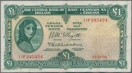Ireland / Irland: Central Bank Of Ireland Set With 17 Banknotes 1958-1974 "Lady Laverly" Starting Wi - Ireland