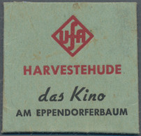 Deutschland - Briefmarkennotgeld: Hamburg, UFA-Kino Harvestehude, Grüne Kartonhülle Mit 10 Pf. Ziffe - Other & Unclassified