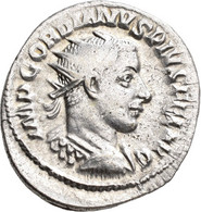 Gordianus III. (238 - 244): Silber Antoninian 242-244, Antiochia. Büste Mit Strahlenkrone, IMP GORDI - The Military Crisis (235 AD To 284 AD)