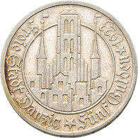 Danzig: 5 Gulden 1923. Marienkirche. Jaeger D9. 24,96 G. Kleine Kratzer Und Randfehler, Sehr Schön - - Other & Unclassified