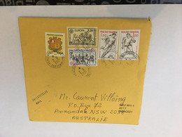 (2 A 19) Cover Posted From Andorra To Australia (during COVID-19 Pandemic) EUROPA & Football Stamps - Storia Postale