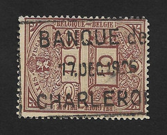 Belgium Early 1900s Taxes Fiscales , BANQUE DE CHARLEROI , Cancellation - Stamps