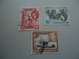 KENYA  UGANDA TANGANYIKA  USED STAMPS     ANIMALS   POSTMARK - Kenya (1963-...)