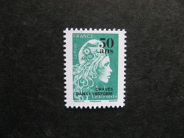 A). TB N° 5439. Marianne L'Engagée Verte, Surchargée " 50 Ans - Gravés Dans L'Histoire" , Neuve XX. - Unused Stamps