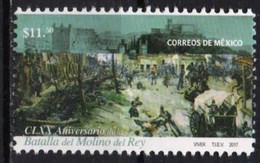 Mexico 2017. 170th Anniversary Of The Battle Of Molino Del Rey. American-Mexican War. MNH - Mexiko