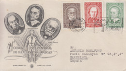 Enveloppe  FDC   1er  Jour   ARGENTINE    21éme  Congrés  De  Physiologie   1959 - FDC