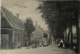 Kats Catz (Zld) (gem. Noord-Beveland) Achterweg (met Waarschijnlijk Het Hele Dorp!) 1913 Zeldzaam - Topkaart - Otros & Sin Clasificación