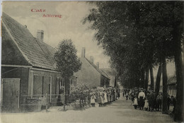Kats Catz (Zld) (gem. Noord-Beveland) Achterweg (met Waarschijnlijk Het Hele Dorp!) 1913 Zeldzaam - Topkaart - Sonstige & Ohne Zuordnung