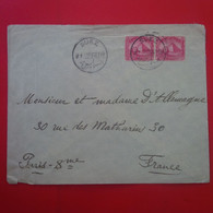 LETTRE SUEZ POUR PARIS 1906 - 1866-1914 Khédivat D'Égypte