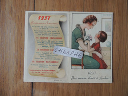 LABORATOIRE PAUTAUBERGE 10 RUE DE CONSTANTINOPLE A PARIS - ANNEE 1937 - "POUR MAMAN SANTE ET BONHEUR" - Petit Format : 1921-40