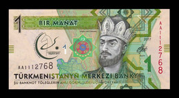 Turkmenistan 1 Manat Commemorative 2017 Pick 36 SC UNC - Turkménistan