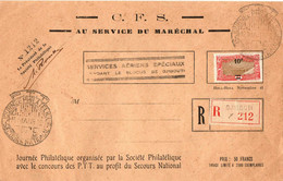 SERVICES AERIENS SPECIAUX . BLOCUS DE DJIBOUTI. AU SERVICE DU MARECHAL.1941 - Covers & Documents