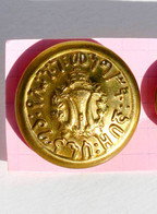 BOUTON UNIFORME - MILITAIRE - ARMEE DU NEGUS HAÏLE SELASSIE - D:24mm / TRES RARE          (2202.01) - Bottoni