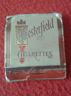 CAJA DE CERILLAS FÓSFOROS MATCHBOX BOÎTE D'ALLUMETTES CARTERA CHESTERFIELD CIGARETTES CIGARRILLOS TABACO ZÜRICH TABAC... - Zündholzschachteln