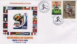 SOUTH AFRICA 2010 World Cup COMMEMORATIVE Cover NEPAL - 2010 – South Africa