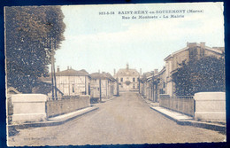 Cpa Du 51 Saint Remy En Bouzemont Rue De Montcetz -- La Mairie      SPT21-01 - Saint Remy En Bouzemont