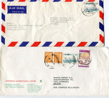 2 Airmail Covers From Samadsons INt. Ltd Dhaka To Antwerp - See Scans For Stamps - Bangladesh