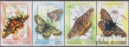 Weißrussland 557-560 Viererstreifen (kompl.Ausg.) Postfrisch 2004 Schmetterlinge - Belarus