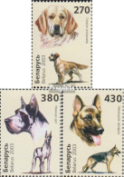 Weißrussland 502-504 (kompl.Ausg.) Postfrisch 2003 Hunde - Belarus