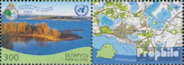 Weißrussland 470Zf Mit Zierfeld (kompl.Ausg.) Postfrisch 2002 Ökotourismus - Belarus