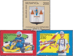 Weißrussland 438,457-458 (kompl.Ausg.) Postfrisch 2002 Staatswappen, Jugendsport - Belarus