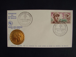 SPM/SAINT PIERRE ET MIQUELON  1er Jour/FDC MEMORIAL GENERAL DE GAULLE 18/6/72 COTE FARCIGNY 85€ - Covers & Documents