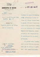 Lettera RACCOMANDATA Municipio Di QUERO - Belluno - Ospedale Soligo - Anno 1931 - Italia