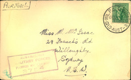 1945, Military Mail On Active Service Censored - Briefe U. Dokumente