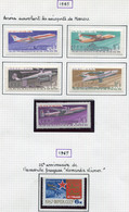 22546 RUSSIE PA 118/22, 123 * Avions Survolant Les Aéroports De Moscou, L'escadrille <<Normandie-Niemen>> 1965-67 TB - Unused Stamps