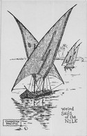 CPA PUBLICITE ILLUSTRATEUR CANADIAN PACIFIC PAQUEBOT WEIRD SAILS OF THE NILE - Advertising