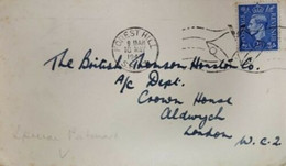 Cover Letter British Thomson-Houston (Aldwich), Maggio 1945. - Manuscripts