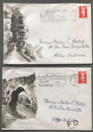 France Marianne De Briat Sur 2 Enveloppes Illustrée 1995 - (B2125) - 1961-....