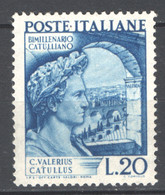 Italia Repubblica 1949 Catullo Sass.614 **/MNH VF - 1946-60: Nuevos