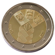 Estland 2018 2€ Euro = 100. Jahrestag Der Baltischen Staaten = Bankfrisch (UNC) - Estonia