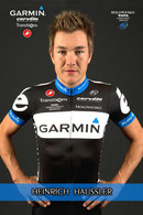 CARTE CYCLISME HEINRICH HAUSSLER TEAM GARMIN - CERVELO 2011 - Cycling