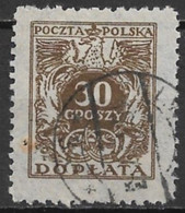 Poland 1924. Scott #J76 (U) Eagle & Numeral Of Value - Impuestos