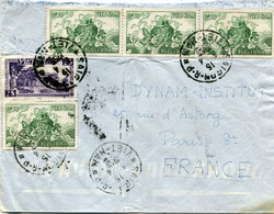 VIET-NAM LETTRE PAR AVION DEPART SAIGON 5-4-1955 VIET-NAM POUR LA FRANCE - Viêt-Nam