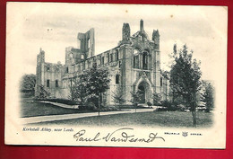 CPA Angleterre Kirkstall Abbey Near Leeds CAD 21-10-1903 Pour L Petitfils Saint Pol En Ternoise - Leeds