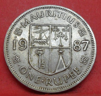 1 Rupee 1987 - TTB - Ancienne Pièce De Monnaie Collection Maurice - N21190 - Mauritius