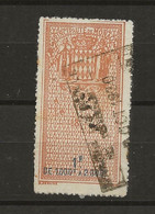 TIMBRES FISCAUX DE MONACO EFFETS DE COMMERCE  N°16   1F Rouge Et Bleu - Fiscaux