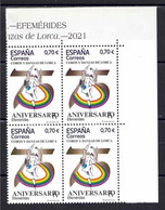 ESPAÑA 2021 ** MNH ED. 5516 EFEMRIDES. COROS Y DANZAS DE LORCA BL.4 - Unused Stamps