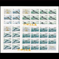 Russia 2006 Sheet 100th Anniversary Russian Submarine Forces Submarines Ships Transport Military Celebrations Stamps MNH - Full Sheets