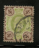 GREAT BRITAIN - 1902 4d Green And Brown. Stanley Gibbons # 238. Used. - Autres & Non Classés