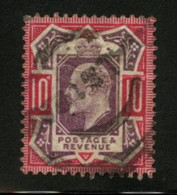 GREAT BRITAIN - 1902  10d Purple And Red. Stanley Gibbons # 311. Used. - Altri & Non Classificati