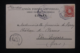 ESPAGNE - Affranchissement De Bilbao Sur Carte Postale En 1906 Pour La France - L 106387 - Brieven En Documenten