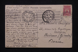 FINLANDE / RUSSIE - Affranchissement Occupation Russe Sur Carte Postale En 1910 Pour La France - L 106389 - Lettres & Documents