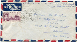 VIET-NAM LETTRE PAR AVION DEPART HAIPHONG 18-7-1953 VIET-NAM POUR LE VIET-NAM - Viêt-Nam